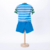 conjunto camiseta algodão shorts sarja Oliver Azul e verde - Koltrim Kids