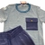 Imagem do Conjunto Infantil Camiseta Listrada e Bermuda Linho Oliver