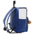 Mochila Baby Nut Mosaico Bege e Azul Marinho - comprar online