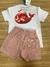 Conjunto camiseta branca shorts listrado BALEIA TRAS Oliver - comprar online