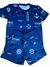 CONJUNTO MENINO CAMISETA SHORTES TECTEL TEMA NAVAL OLIVER