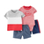 Conjunto roupa verão bebês meninas meninos Carters 4 peças - Koltrim Kids