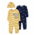 Conjunto 3 peças 2 Macacão Jumpsuit + Touca Carters - Koltrim Kids