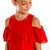 Vestido Infantil em Tricoline Vermelho Natal Luluzinha - Koltrim Kids