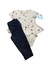 trio conjunto 2 bodys calça Malha Carters Menina - comprar online