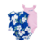 Trio Body shorts Bata Floral Azul Carters - Koltrim Kids