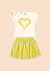 Conjunto Camiseta Cotton Saia Tule com Shorts Glinny - loja online