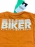 camiseta t shirt laranja manga longa estampa costas oliver - comprar online