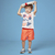 Conjunto Menino Camiseta Bermuda tectel Fundo do Mar Oliver - Koltrim Kids