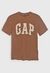 Camiseta Infantil GAP Logo Marrom - comprar online