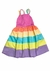 Vestido Infantil Tricoline Com Recortes Coloridos e Alcinha - Koltrim Kids