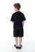 Conjunto camiseta oversized com capuz preto bermuda oliver - Koltrim Kids