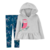 Dupla Blusa Moletom flanelada Legging Carters Menina