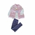 Conjunto Infantil Colete Puffer Camiseta Menina Calvin Klein