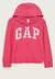 Blusa de Moletom Infantil Menina GAP Rosa Pink - loja online