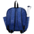 Mochila Baby Nut Mosaico Bege e Azul Marinho - loja online