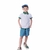 Camiseta básica Algodão Oliver Branca - Koltrim Kids