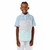 Camisa Social infantil tricoline branca e azul Oliver - Koltrim Kids