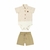 Conjunto Body Camisa Linho Shorts Sarja Menino Glinny na internet