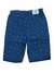 bermuda de sarja estampada azul marinho oliver kids - comprar online