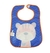 Babador com Bolso Coletor Clingo Azul Tigre Infantil Unissex - Koltrim Kids