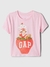 camiseta GAP estampa Moranguinho Rosa Baby look na internet