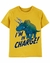 Camiseta amarela tema dinossauro Carter Menino Infantil