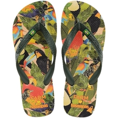 CHINELO HAVAIANAS FARM FOLHAGENS DE PASSÁROS