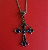 Colar Crucifixo - Roxo