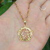 Colar Pentagrama Dourado