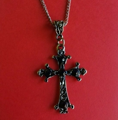 Colar Crucifixo - Preto