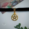 Choker Pentagrama - Dourado