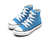 Tênis Converse Chuck Taylor All Star Infantil Hi Azul Digital na internet