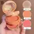 Kit Blush e Highlighter, paleta de maquiagem, bronzeador Shimmer, laranja e rosa - comprar online