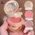 Kit Blush e Highlighter, paleta de maquiagem, bronzeador Shimmer, laranja e rosa