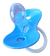 Chupeta Borboleta Bico Reto Simétrico 100% Silicone Blister Baby Nany - comprar online