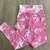 CALZA SEAMLESS BATIK ROSA CHICLE CON BLANCO