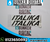 Sticker Italika 2pz