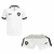 CONJUNTO INFANTIL BOTAFOGO III 24/25 - REEBOK - BRANCA COM DETALHES EM PRETO