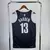 REGATA BROOKLYN NETS ICON EDITION 22/23 - NIKE MASCULINA - PRETA COM DETALHES EM BRANCO