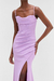 VESTIDO LONGO CREPE SUN LILAS na internet