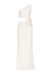 Vestido longo lycra petals off white - comprar online