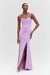 VESTIDO LONGO CREPE SUN LILAS