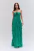 VESTIDO LONGO SILKY PLISSE VERDE