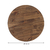 TAMPO DE PINUS TINGIDO REDONDO 300X25MM - comprar online