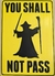 Placa decorativa Gandalf Not Pass