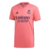 Real Madrid - Madrid - Camisa - Uniforme - Blusa - Manto - Mural Retro - Retrô - Raridade - Emirates - Fly Better - 2 - Away - II - Rosa - 2020/2021 - Masculino - Masculina - Kit - Jersey Pink - Rose - Benzema - Zidane - Marcelo - Man - Men - UEFA - Champ