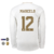 Real Madrid - Camisa - Manga Longa - Manto - Uniforme - Blusa - Branca - Branco - 2019/2020 - Fly Emirates - Detalhes Dourado - Adidas - Marcelo - 1 - Home - I - Masculino - Masculina - Homem - Kit - Jersey - White - T-shirt - Long Sleeve - Buy - Retro - 