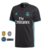 Real Marid - Madrid - Camisa - Uniforme - Blusa - Manto - 2017/2018 - 2 - Away - II - Fly Emirates - Retro - Raridade -  Mural Retro - CR7 - Cristiano ROnaldo - Champions League - La - Liga - Custom - Personalizada - Kit - Jersey - Tshirt - Black - Fan