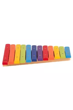 Xilofone Infantil Kidzzo Colorido com 12 Teclas em Madeira - Marmelo